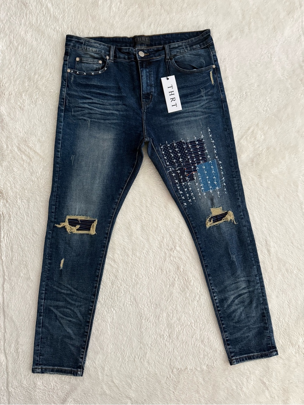 Men’s THRT Jeans, Distressed, Size 40, NWT